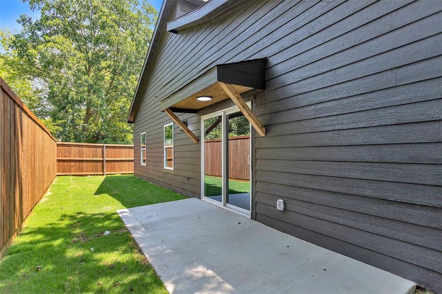 Exterior details and patio area of a home in , Greenville (Image 3). Exterior details and patio area of a home in , Greenville (Image 3).