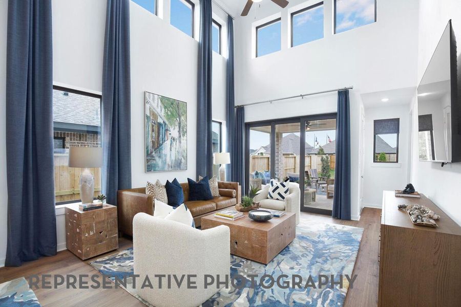 Furnished interior view inside a new home in Santa Rita Ranch, Liberty Hill (Image 12).