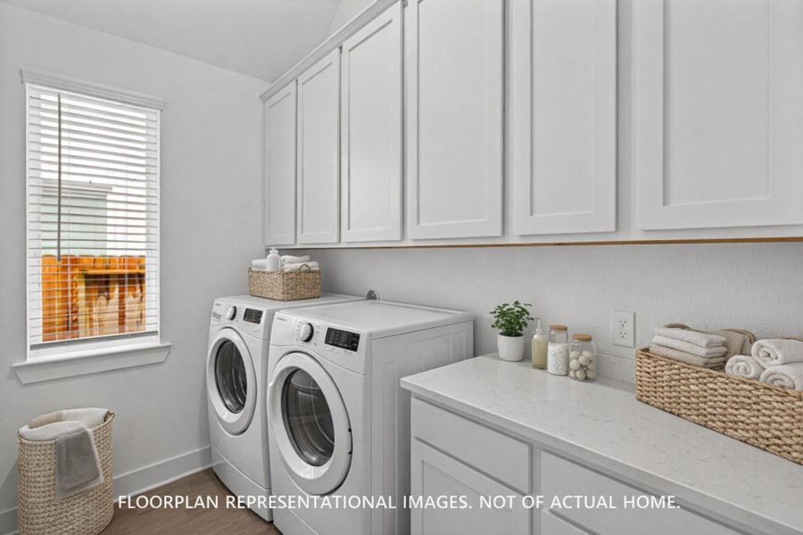 Furnished interior view inside a new home in Lone Star Landing, Montgomery (Image 8).