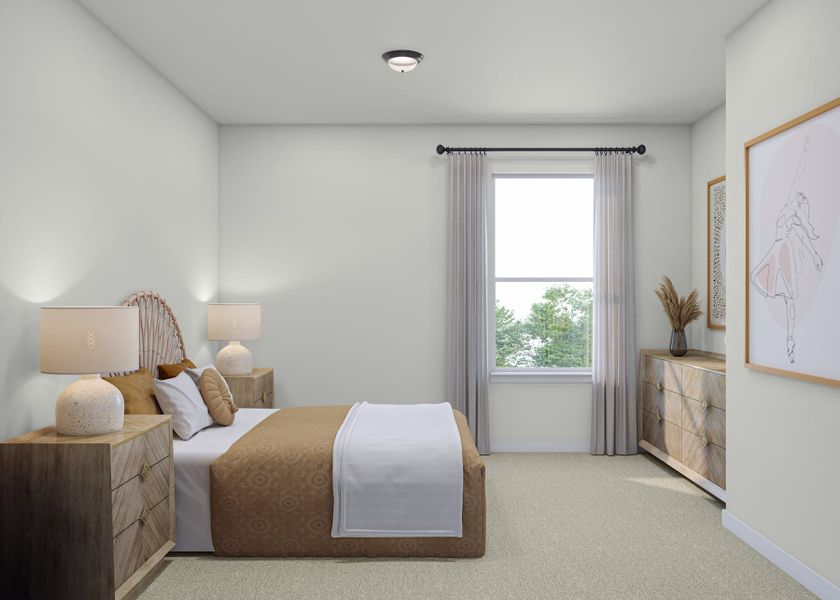 Furnished interior view inside a new home in Heritage, Dripping Springs (Image 15).