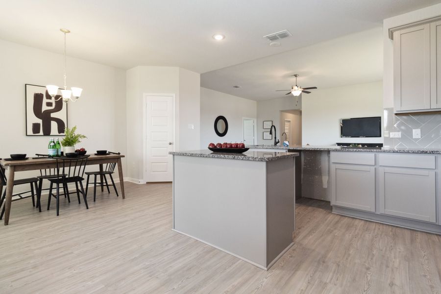 Virtually staged representation of the floor plan. Actual home features, colors, and details may vary.