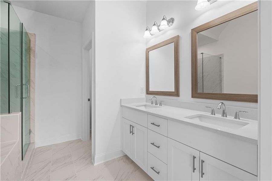 Furnished interior view inside a new home in Evanshire Townhomes, Duluth (Image 8).