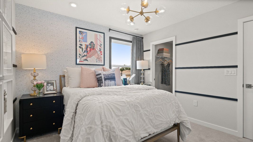 Representative furnished interior of a home built from the Jupiter by DRB Homes in Liberty Trace, Haines City (Image 41).