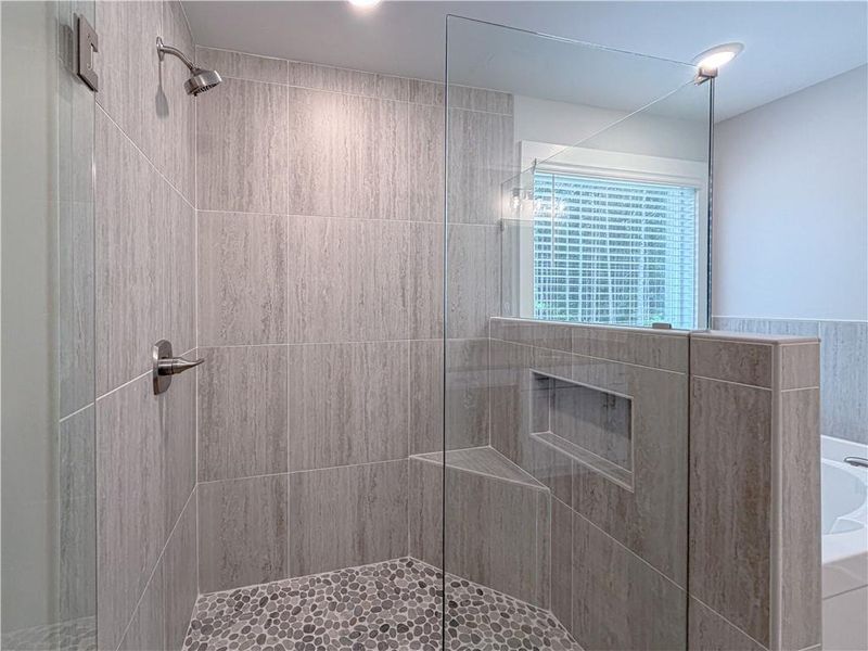 Close-up of interior finishes inside a home in , Dallas (Image 15).