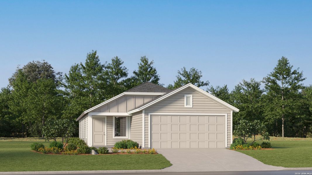 Front exterior of a new home in , San Antonio, TX, highlighting curb appeal (Image 20).