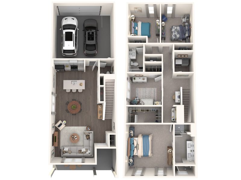 2D floor plan layout for the Lancaster II by Meritage Homes in Crossrail Station, Mooresville, NC (Image 4). 2D floor plan layout for the Lancaster II by Meritage Homes in Crossrail Station, Mooresville, NC (Image 4).