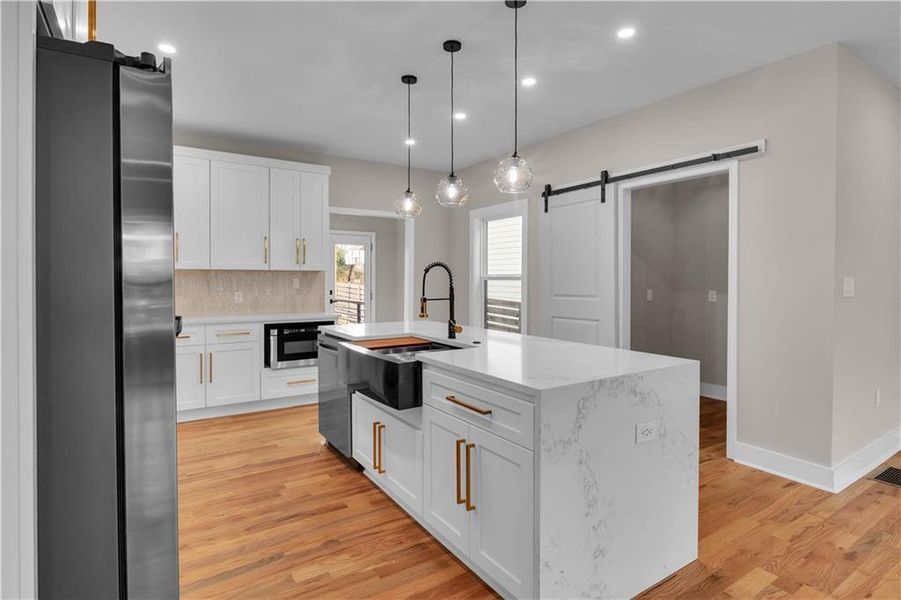 Furnished interior view inside a new home in , Atlanta (Image 10).