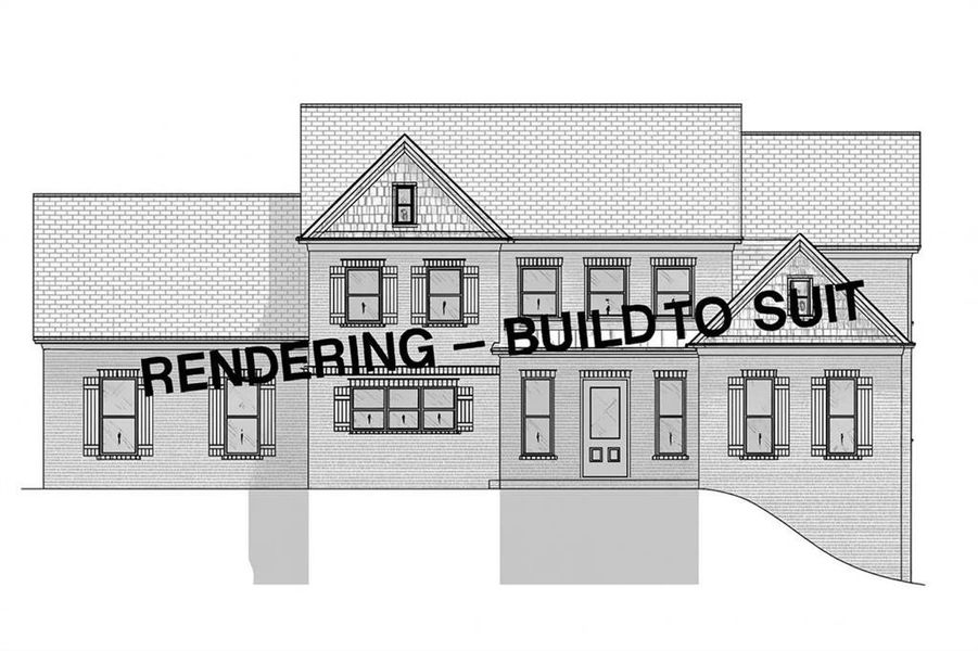 Exterior rendering of this home design in , Atlanta, GA (Image 1).