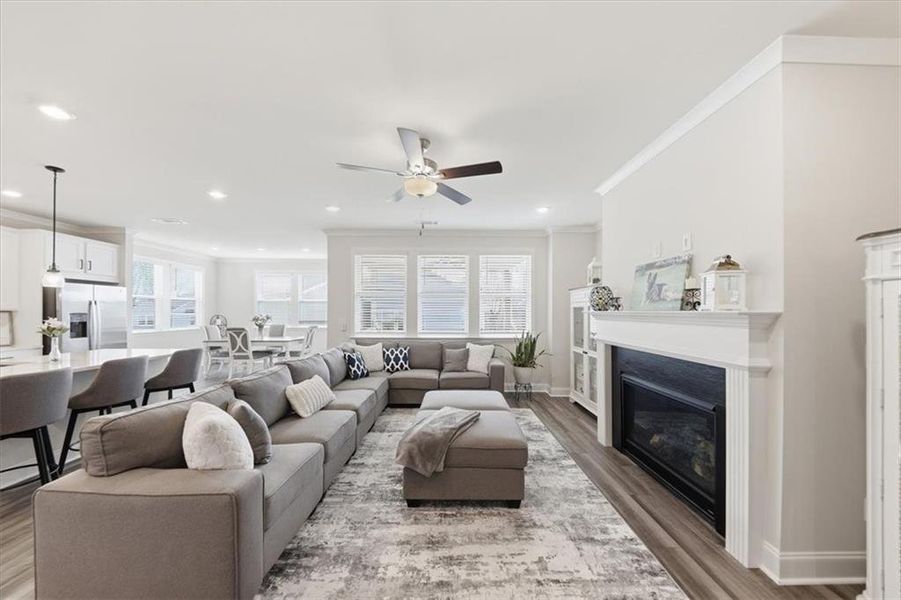 Furnished interior view inside a new home in Falls Creek, Flowery Branch (Image 8).