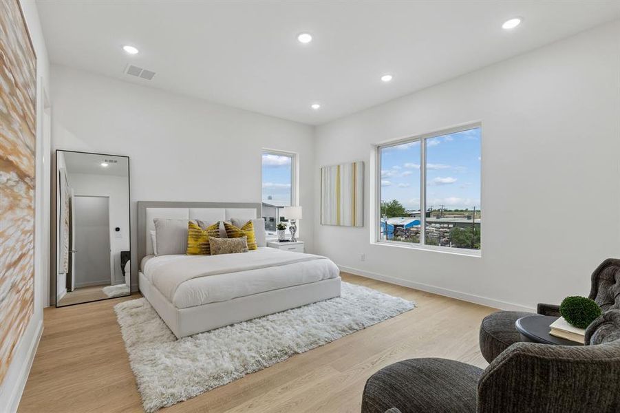 Furnished interior view inside a new home in , Dallas (Image 24).