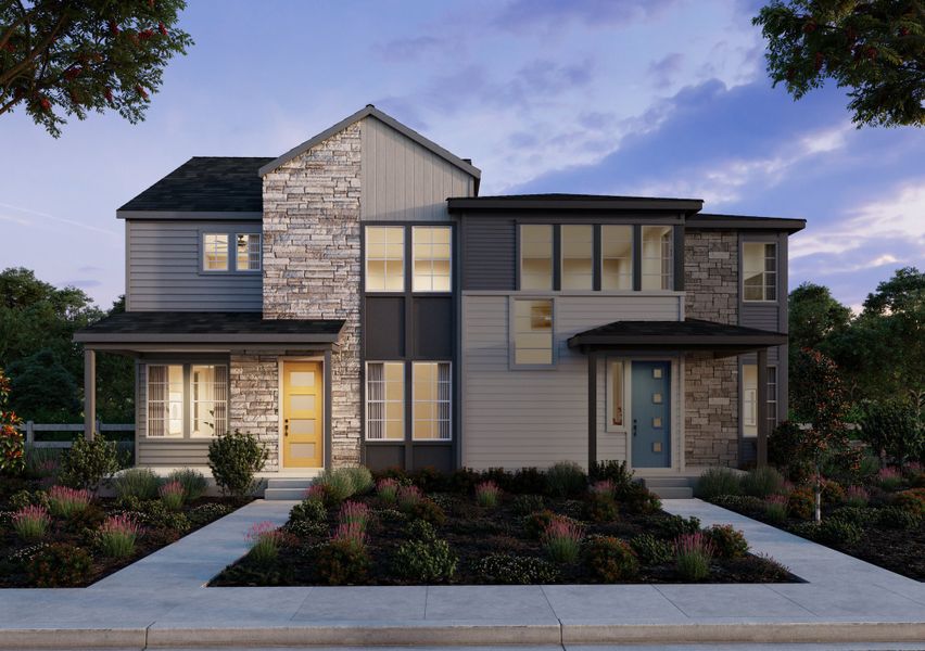 Representative exterior photo of a completed home built from the 3 by Trumark Homes in Trumark Homes at Sterling Ranch, Littleton, CO (Image 21).