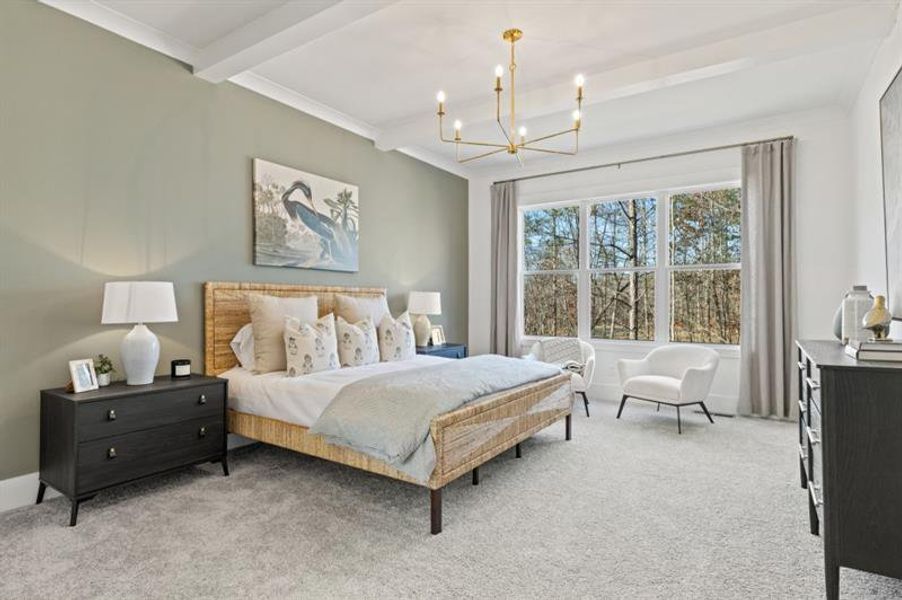 Furnished interior view inside a new home in Arden on Lanier, Cumming (Image 27).