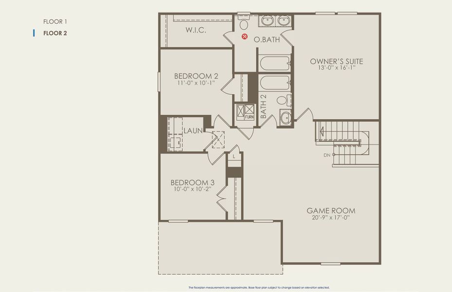 Sandalwood Floor Plan, Quick Move-In Home, Floor 2 Sandalwood Floor Plan, Quick Move-In Home, Floor 2