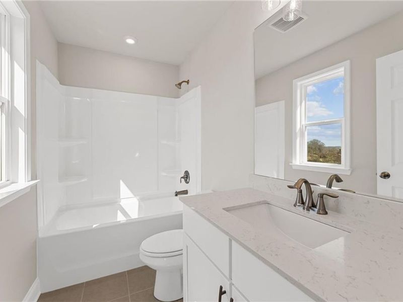 Furnished interior view inside a new home in Wehunt Meadows, Hoschton (Image 10).