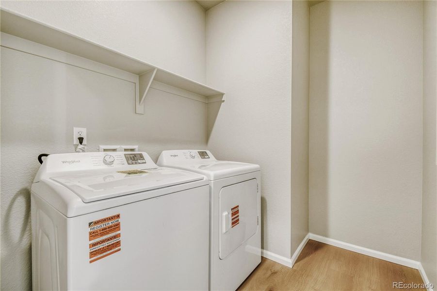 Laundry room w/new washer/dryer included!