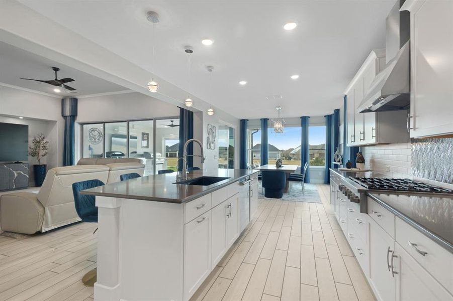 Furnished interior view inside a new home in , Denton (Image 6).