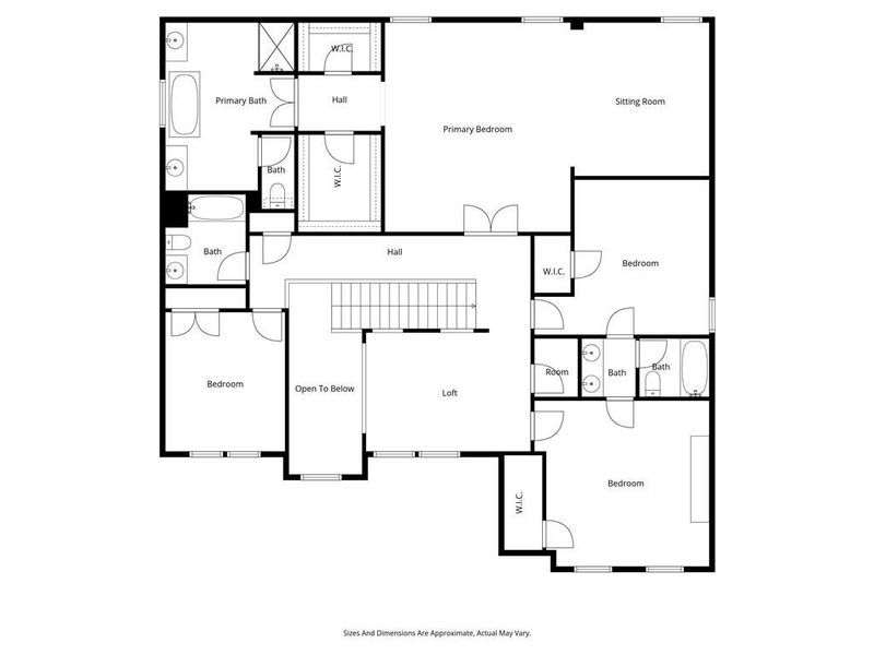 2D floor plan layout of this home in , Atlanta, GA (Image 26).
