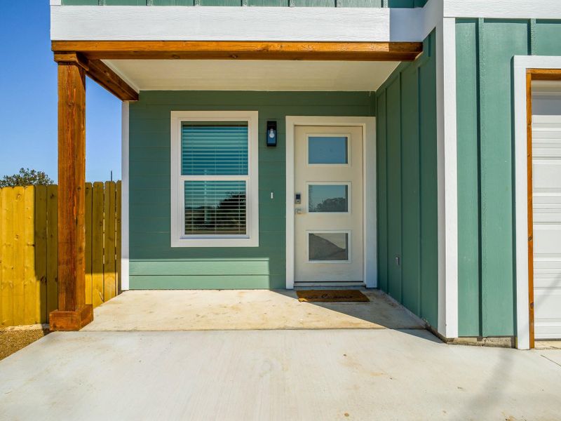 Exterior details and patio area of a home in , Granite Shoals (Image 20).
