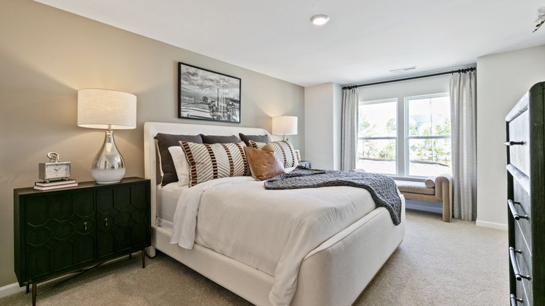 Representative furnished interior of a home built from the DENVER - TRADITIONS by D.R. Horton in Chapel Townes, Raleigh (Image 14).