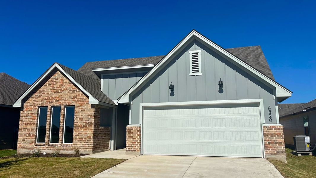 Front exterior of a new home in Mesa Ridge, Temple, TX, highlighting curb appeal (Image 2).