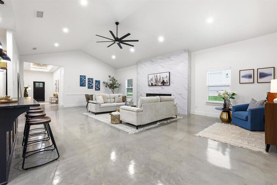 Furnished interior view inside a new home in , Denison (Image 16).