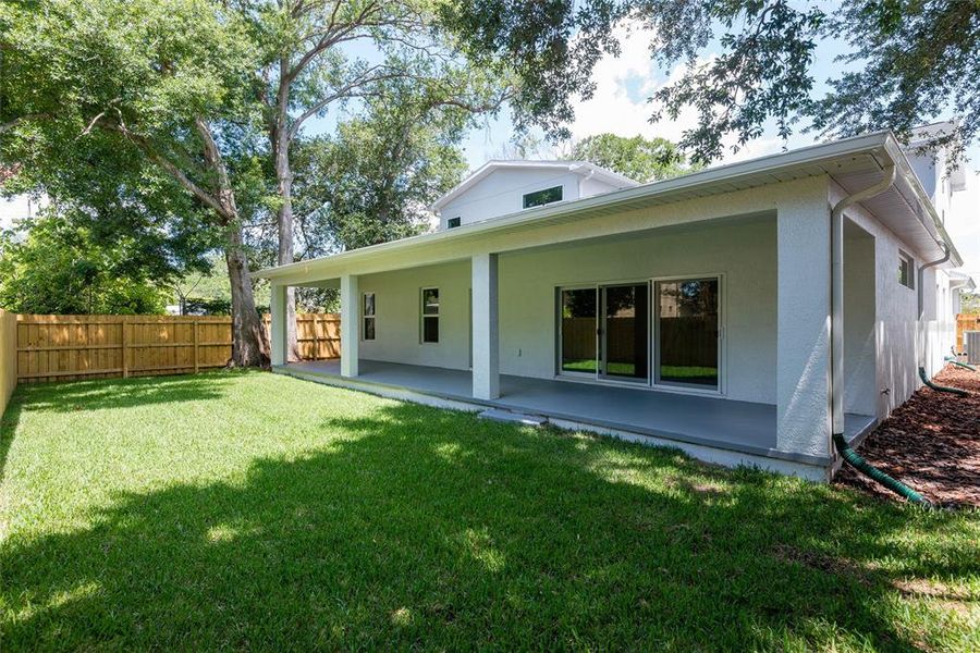 Exterior details and patio area of a home in , Tampa (Image 26).