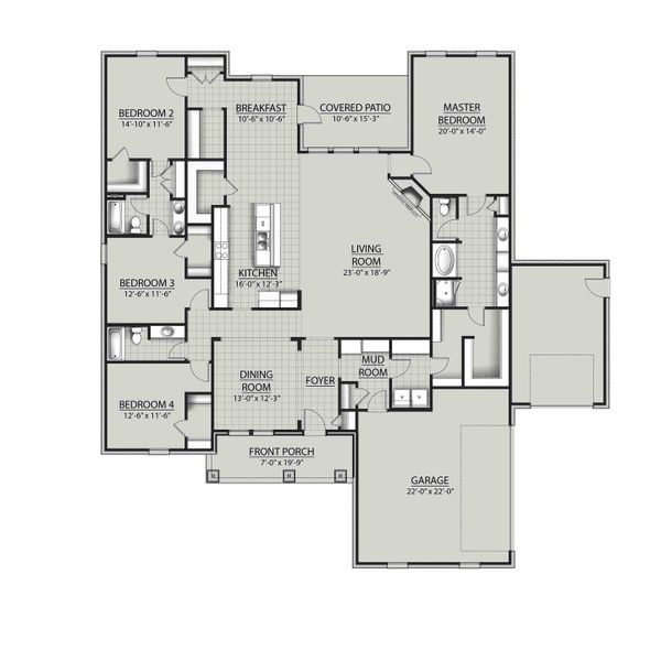 Jacob IV H - Open Floor Plan - DSLD Homes Jacob IV H - Open Floor Plan - DSLD Homes