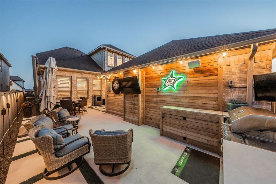 Front exterior of a new home in Pecan Square, Northlake, TX, highlighting curb appeal (Image 20).