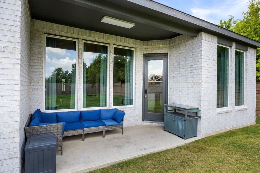 Exterior details and patio area of a home in , Cypress (Image 26).