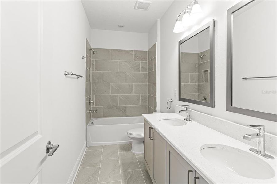 Furnished interior view inside a new home in , Tampa (Image 43). Furnished interior view inside a new home in , Tampa (Image 43).