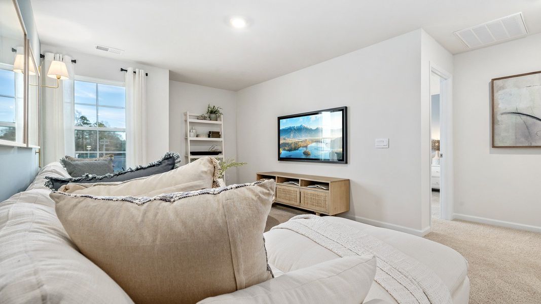 Furnished interior view inside a new home in The Landing at Summerhaven, Mebane (Image 18).