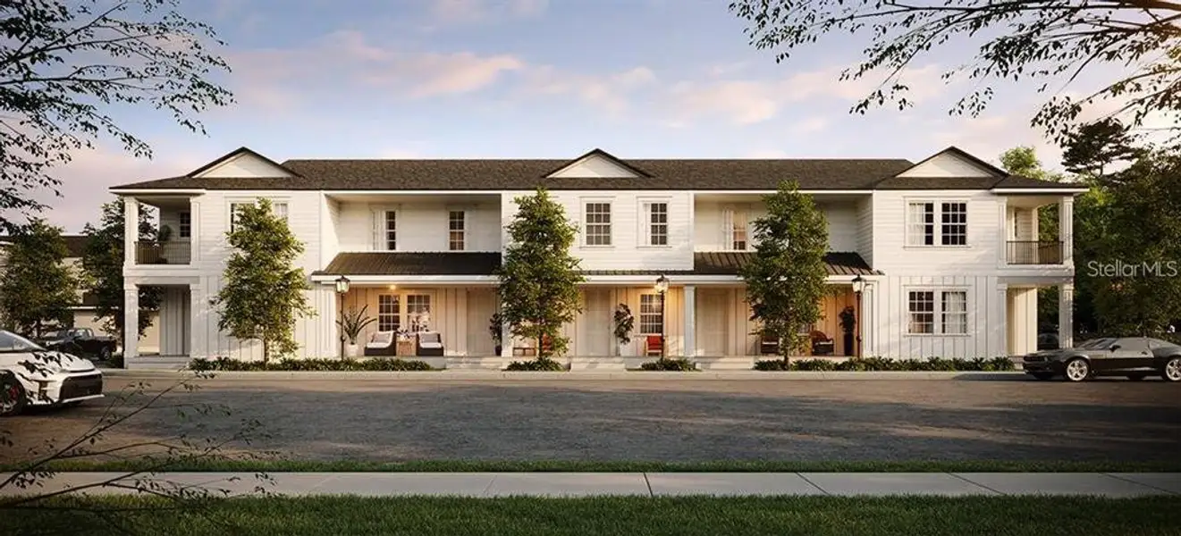 Front exterior of a new home in Lakeview Village Estates, Winter Garden, FL, highlighting curb appeal (Image 2). Front exterior of a new home in Lakeview Village Estates, Winter Garden, FL, highlighting curb appeal (Image 2).