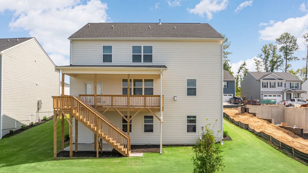 Exterior details and patio area of a home in Southwind Village, Evans (Image 2).