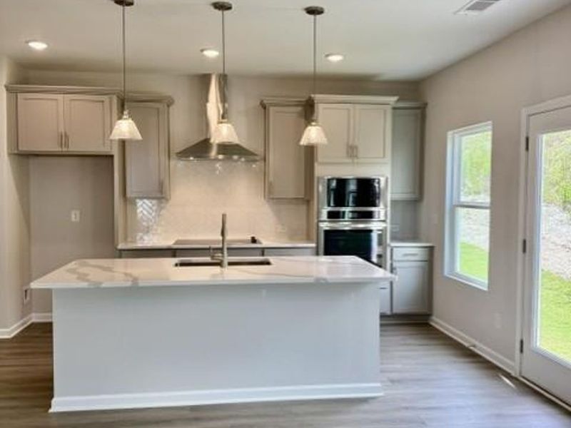 Furnished interior view inside a new home in The Bluffs, Canton (Image 5). Furnished interior view inside a new home in The Bluffs, Canton (Image 5).