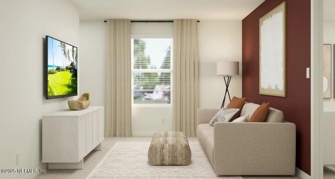 Furnished interior view inside a new home in Whistler Woods, Jacksonville (Image 4).