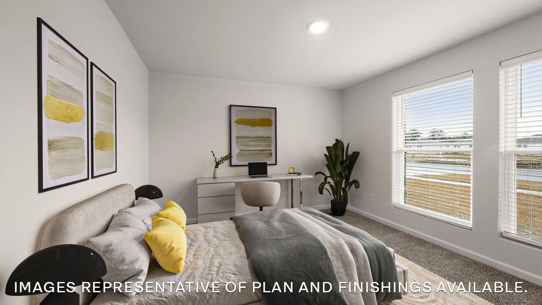 Representative furnished interior of a home built from the SPRUCE by D.R. Horton in Morford, Jackson (Image 11).