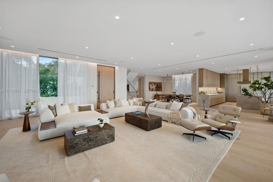 Furnished interior view inside a new home in , Miami Beach (Image 7).