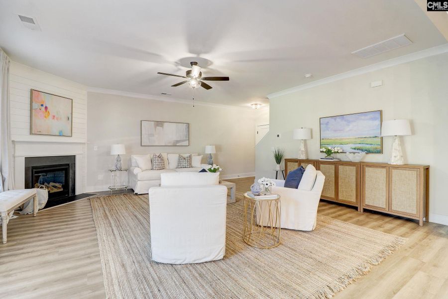 Furnished interior view inside a new home in Raglins Creek, Lugoff (Image 3). Furnished interior view inside a new home in Raglins Creek, Lugoff (Image 3).