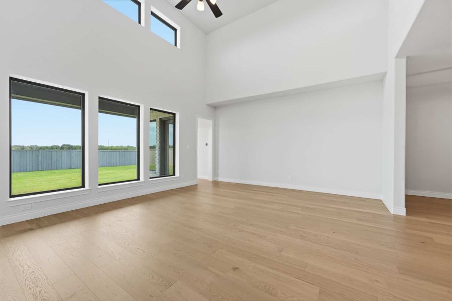 Spacious, unfurnished interior of a new home in Bridgeland 50′, Cypress (Image 28).