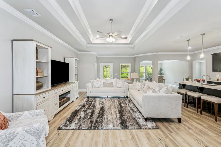 Furnished interior view inside a new home in Walther Reserve, Milton (Image 6).
