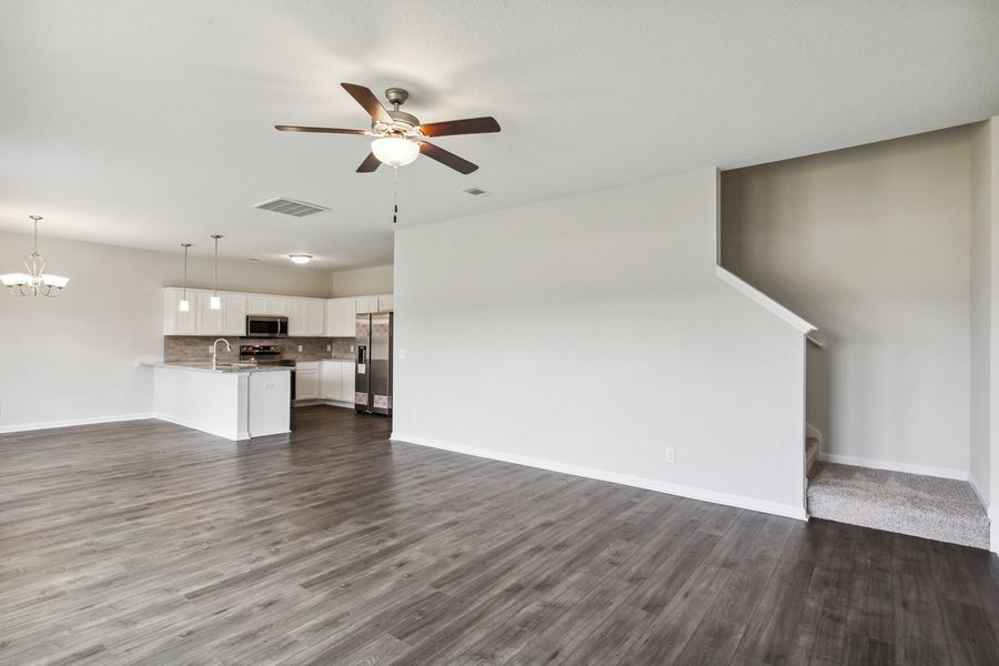 Representative unfurnished interior of a home built from the The Denmark by RTS Homes in The Pointe at Villages on Marne, Hinesville (Image 29).