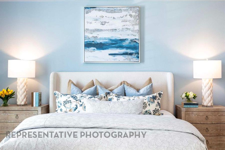 Furnished interior view inside a new home in Aster Park: 40ft. lots, McKinney (Image 20).