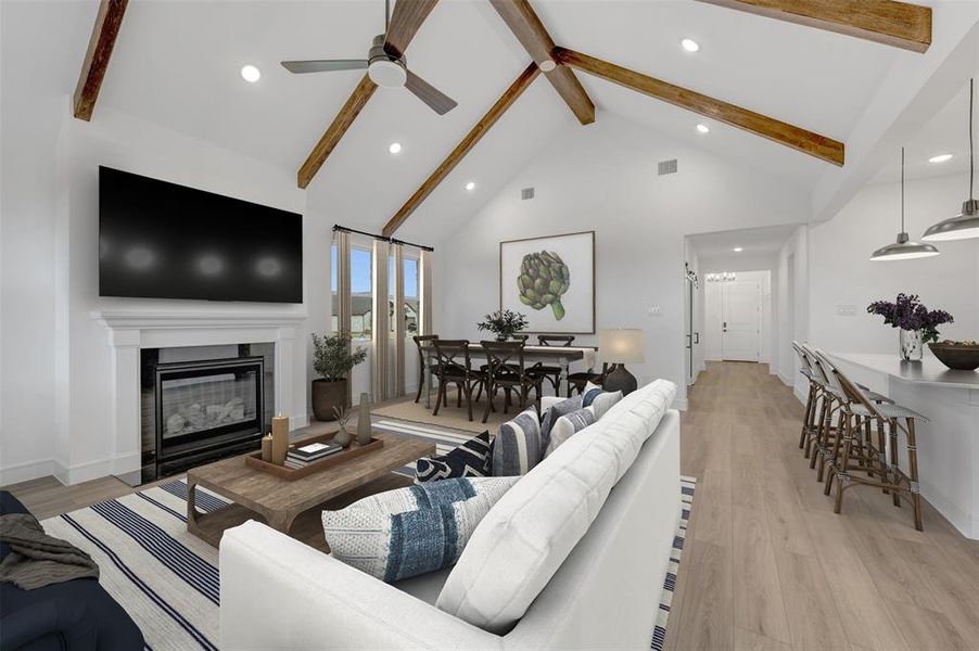 Furnished interior view inside a new home in Heritage Ranch, Sherman (Image 5).