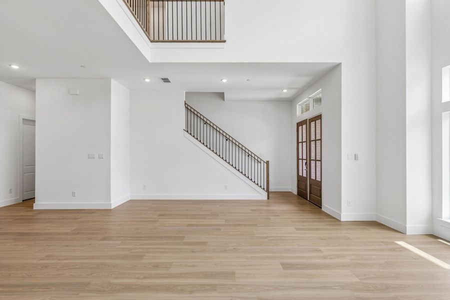 Spacious, unfurnished interior of a new home in Newman Village Townhomes, Frisco (Image 20). Spacious, unfurnished interior of a new home in Newman Village Townhomes, Frisco (Image 20).