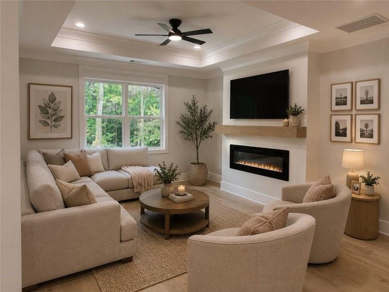 Furnished interior view inside a new home in , Dacula (Image 13).