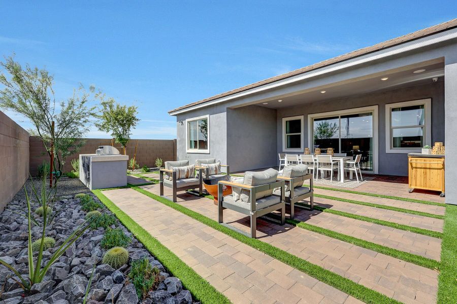 Exterior details and patio area of a home in Miravida, Surprise (Image 4). Exterior details and patio area of a home in Miravida, Surprise (Image 4).