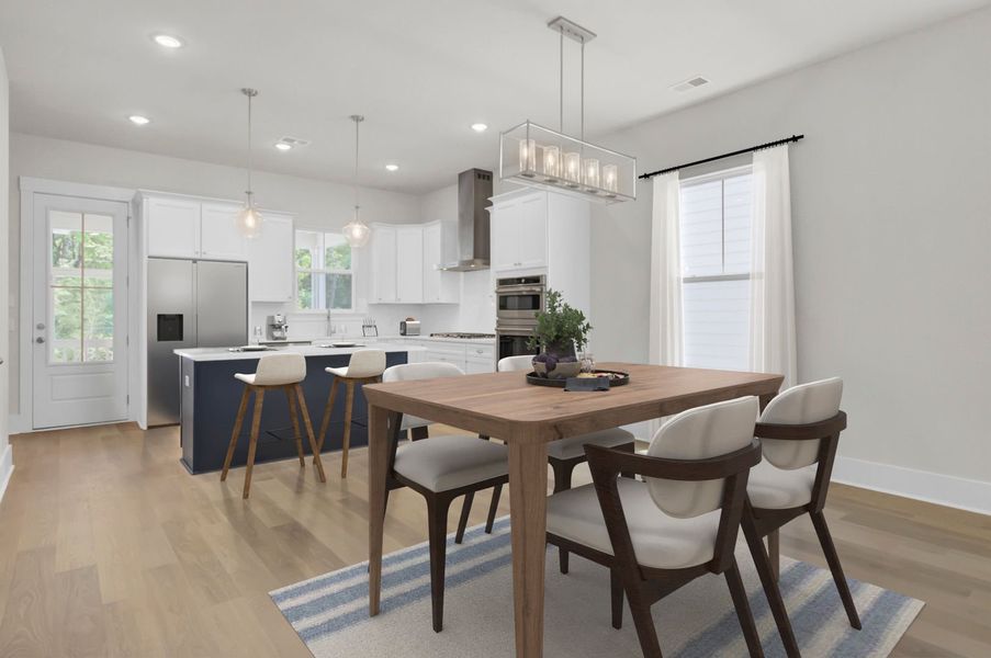 Dining Area and Kitchen
