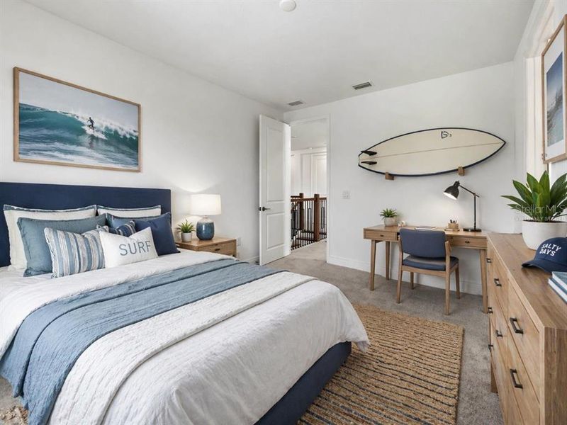 Furnished interior view inside a new home in Creeks Edge at Twin Rivers, Parrish (Image 33).