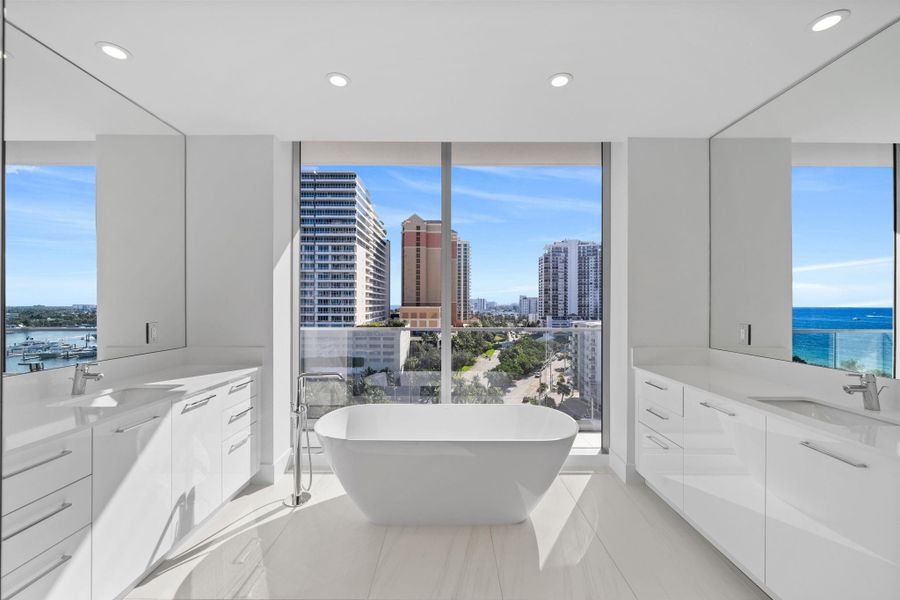 Furnished interior view inside a new home in , Fort Lauderdale (Image 8).