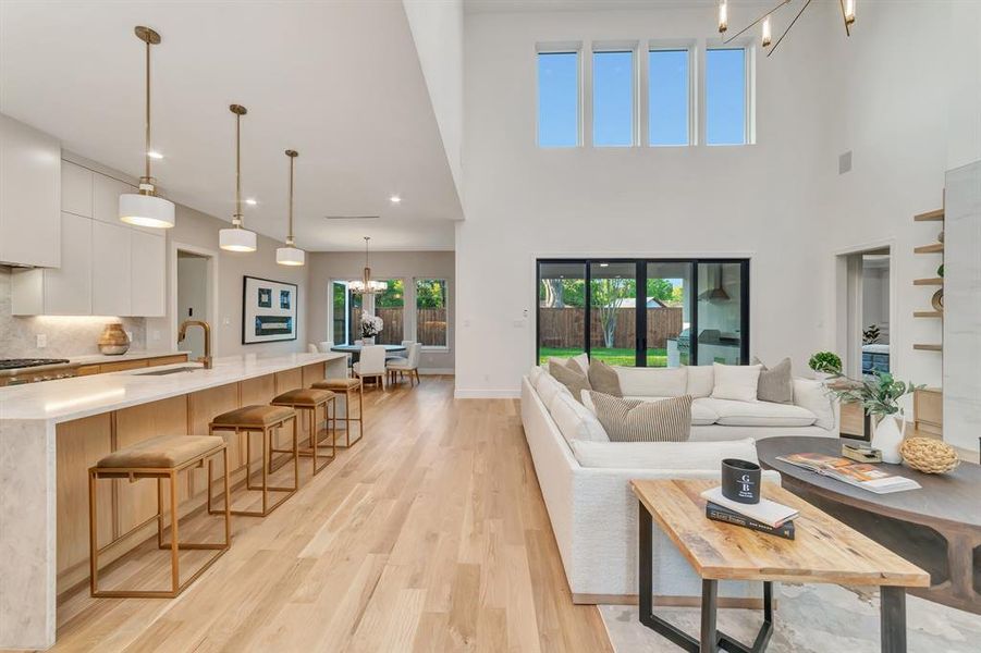 Furnished interior view inside a new home in , Dallas (Image 32).
